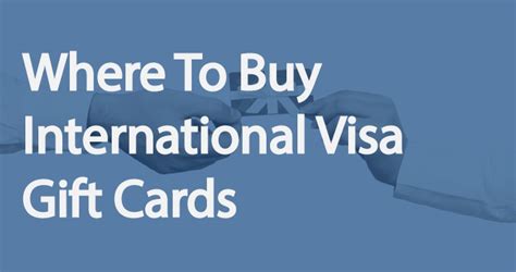 international visa gift card